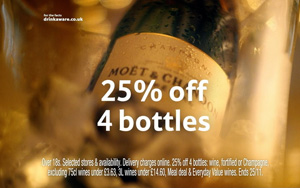 Adbreakanthems Tesco – 25% Off 4 Wine & Champagne tv advert ad music